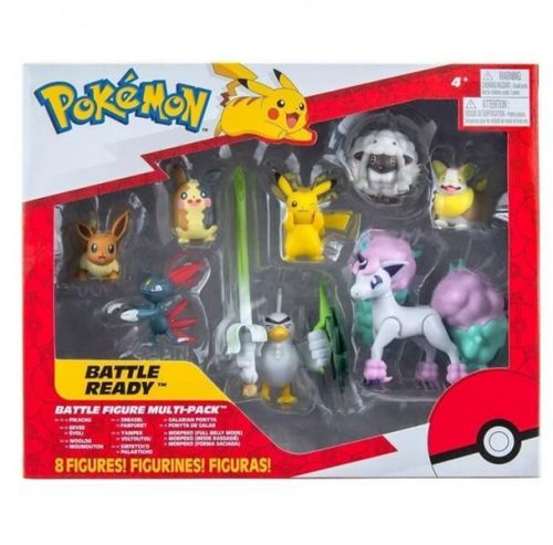 Pokémon akční figurky 8-Pack 5 - 8 cm (Pikachu, Eevee, Galarian Ponyta a další)