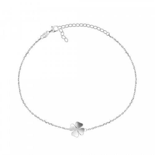 Brilio Silver Nadčasový stříbrný náramek Čtyřlístek BRC41W