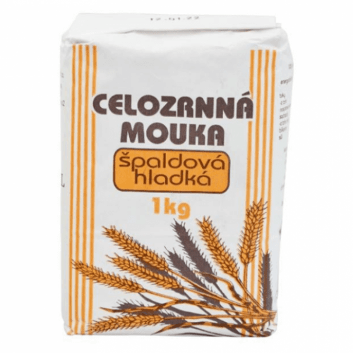 NATURAL JIHLAVA Mouka celozrnná špaldová hladká natural 1000 g