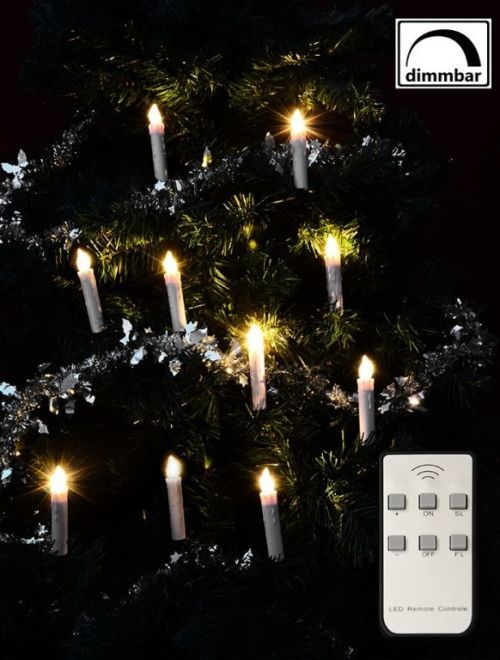Nexos Vánoční svíčky na stromeček - bezdrátové, 10 ks