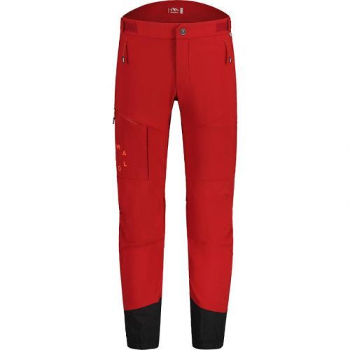 Kalhoty Maloja Khesarm Regular - pánské, lyžařské, tmavě červená - velikost L