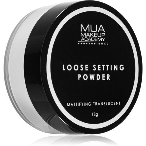 MUA Makeup Academy Matte transparentní sypký pudr pro matný vzhled 18 g