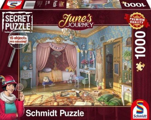 SCHMIDT Puzzle June's Journey: Ložnice slečny June 1000 dílků