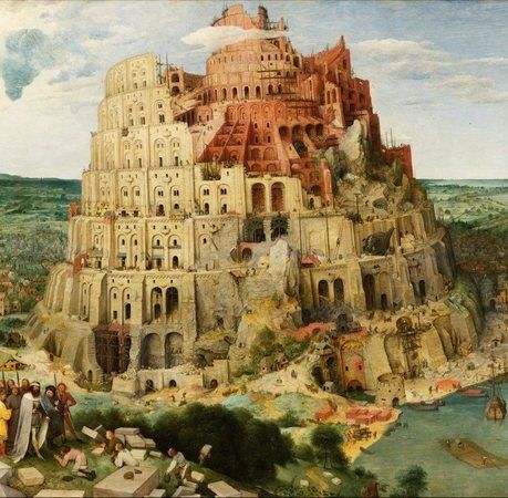 GRAFIKA Čtvercové puzzle Babylonská věž 1000 dílků