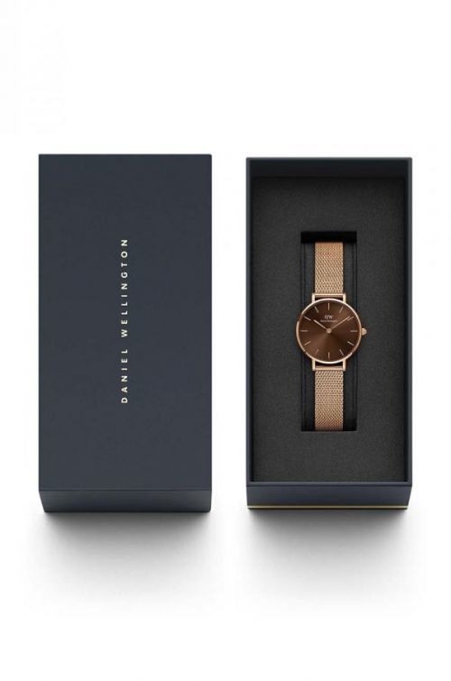 Hodinky Daniel Wellington Petite Amber 28 růžová barva