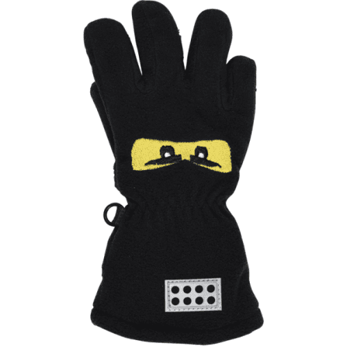 LegoWear LWASMUS 600 GLOVES Chlapecké prstové rukavice, černá, velikost 110-116