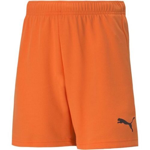 Puma TEAMRISE SHORT JR Juniorské šortky, oranžová, velikost 152