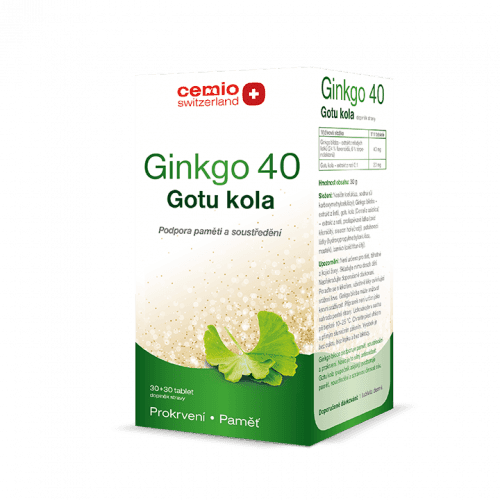 Cemio Ginkgo 40 mg Gotu kola 30+30 tablet