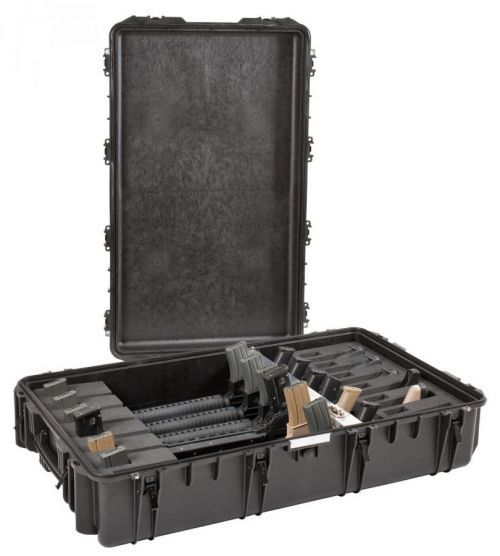 Odolný vodotěsný kufr na 6 pušek 10826 Explorer Cases® / s nastavitelným systémem (Barva: Černá)