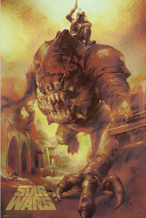 GRUPO ERIK Plakát, Obraz - Star Wars: The Book of Boba Fett - Rancor Ride, (61 x 91.5 cm)