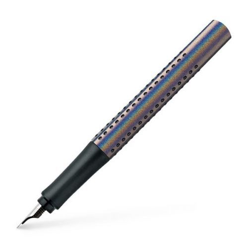 Plnicí pero Faber-Castell Grip Edition Glam, F - stříbrná