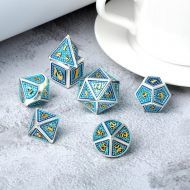 Dice Habit Metal & Enamel Dice Set (7 Dice) Poseidon