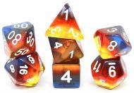 Dice4friends Dice Set Transparent: Burning Cloud (7)