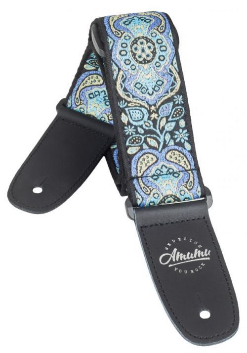 Amumu Hootenanny Embroidery Cotton Strap Blue