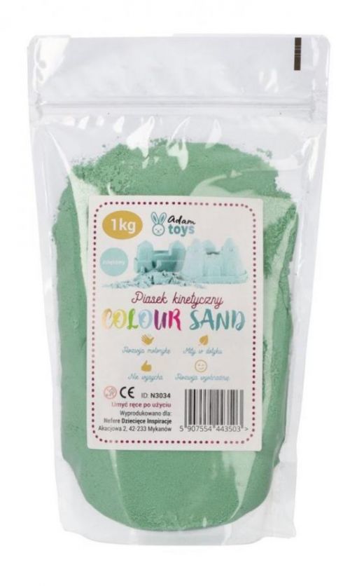 Kinetický písek Colour Sand 1kg - mátový  kinetic mint