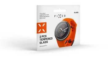 Ochranné tvrzené sklo FIXED pro smartwatch Samsung Galaxy Watch5 44mm, Galaxy Watch4 44mm, 2 ks v balení, čiré