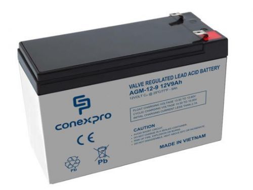 Baterie Conexpro AGM-12-9 VRLA AGM 12V/9Ah, F2 , AGM-12-9