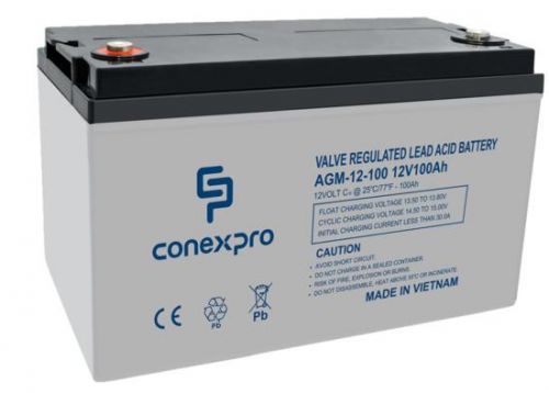 Baterie Conexpro AGM-12-100 VRLA AGM 12V/100Ah, T16 , AGM-12-110