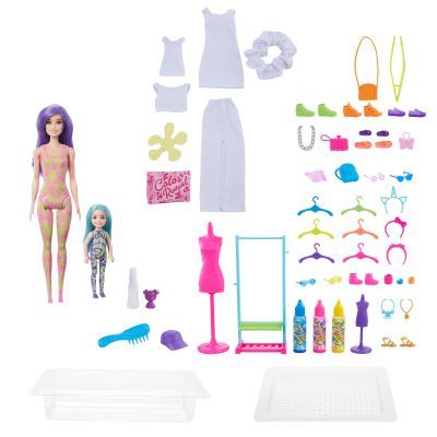 Mattel Barbie Color Reveal Neonová batika dárkový set HCD29