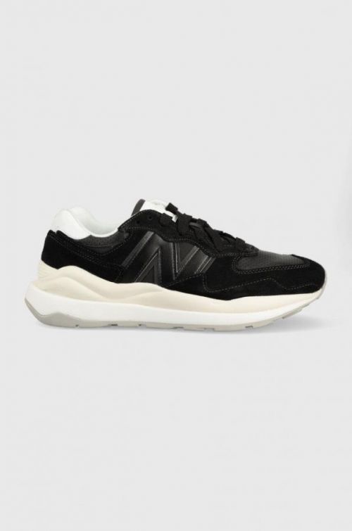 Kožené sneakers boty New Balance M5740slb černá barva