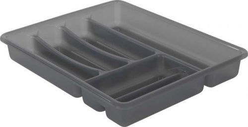 Šedý plastový příborník do zásuvky 39 x 32 cm Basic - Rotho