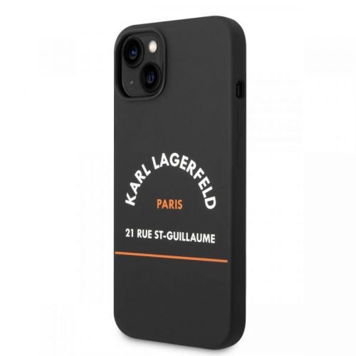 Karl Lagerfeld Rue St Gullaume Zadní Kryt pro iPhone 14 Black