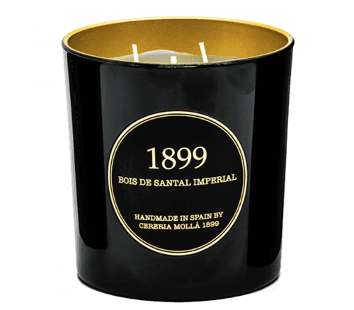 Cereria Molla CERERIA MOLLA - 1899 -  XL svíčka - Bois de Santal Imperial - 600 g - black & gold