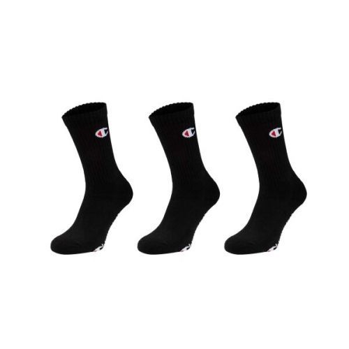 Champion 3PK CREW SOCKS Unisexové ponožky, černá, velikost 43/46