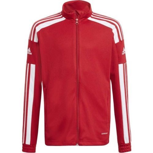 adidas SQ21 TR JKT Y Chlapecká fotbalová mikina, červená, velikost 164