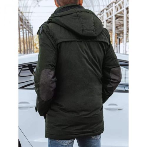 Green men's winter jacket Dstreet TX4280