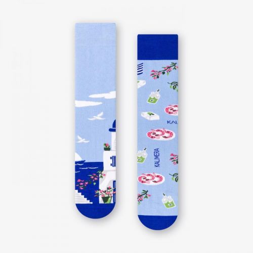 Santorini 079-A069 Blue socks