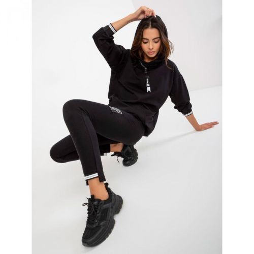 Black women's tracksuit set with pants