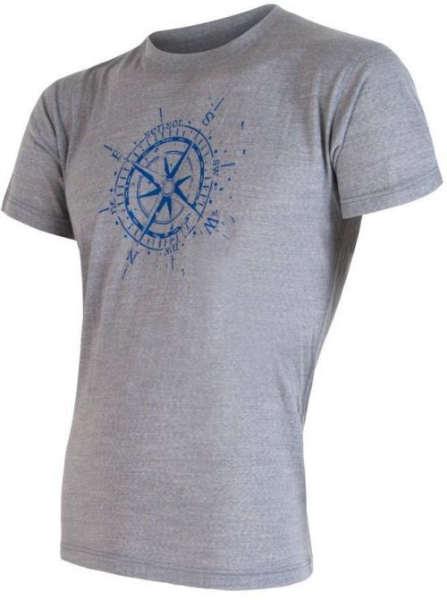 Sensor Merino Active Pt Compass pánské triko kr.rukáv šedá M