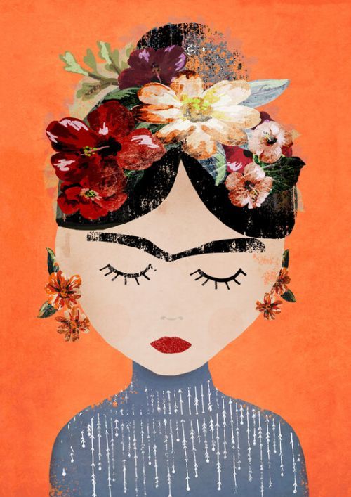 Treechild Ilustrace Frida (Orange Version), Treechild, (30 x 40 cm)