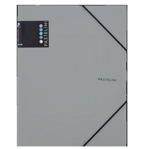 Karton PP PASTELINi Desky s gumou A4 PP - šedá