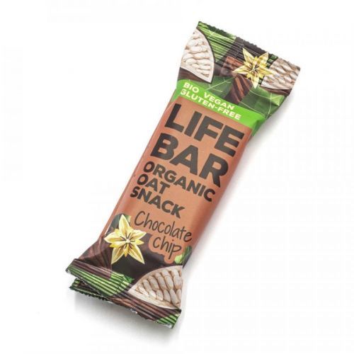 Tyčinka Lifebar Oat snack s kousky čokolády 40 g BIO LIFEFOOD