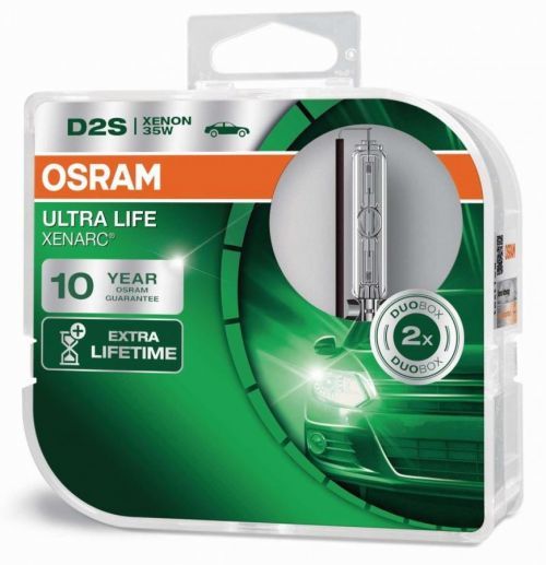 OSRAM D2S 35W P32d-2 ULTRA LIFE 10 let záruka 2ks HCB 66240ULT-HCB 4052899429659