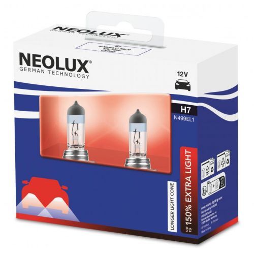 NEOLUX H7 12V 55W PX26d Extra Light plus 130procent 2ks N499EL1-2SCB