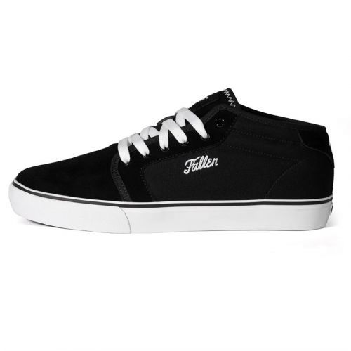 boty FALLEN - Forte Mid Black White ( BLACK-WHITE)