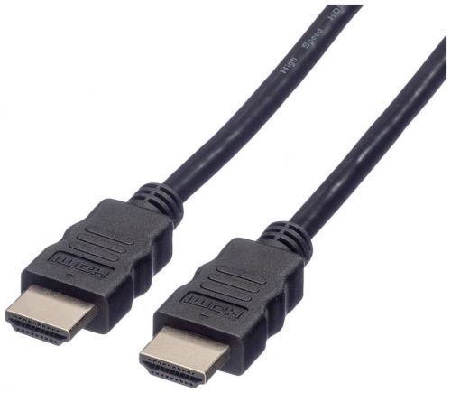 Roline HDMI kabel Zástrčka HDMI-A 5.00 m černá 11.04.5545 stíněný HDMI kabel