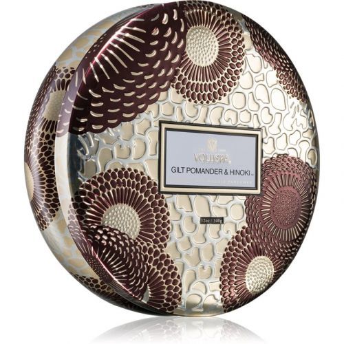 VOLUSPA Japonica Holiday Gilt Pomander & Hinoki vonná svíčka v plechovce 297 g