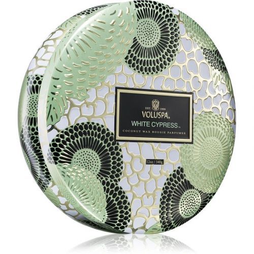 VOLUSPA Japonica Holiday White Cypress vonná svíčka v plechovce 340 g