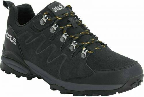 Jack Wolfskin Pánské outdoorové boty Refugio Texapore Low M Phantom/Burly Yellow 44