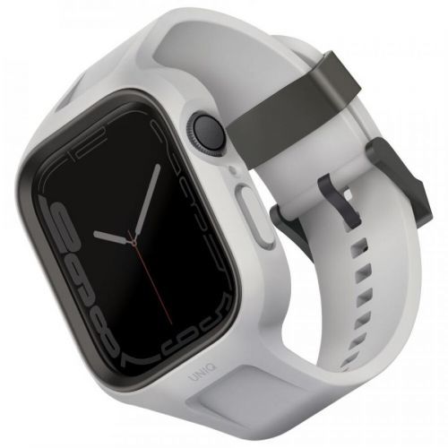 UNIQ Monos 2v1 pouzdro s řemínkem pro Apple Watch 45/44mm šedé