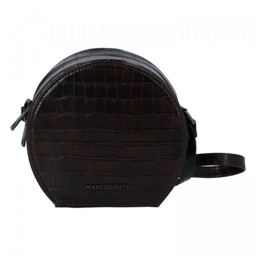 Módní stylová crossbody kabelka hnědá - Marco Tozzi Kroko hnědá