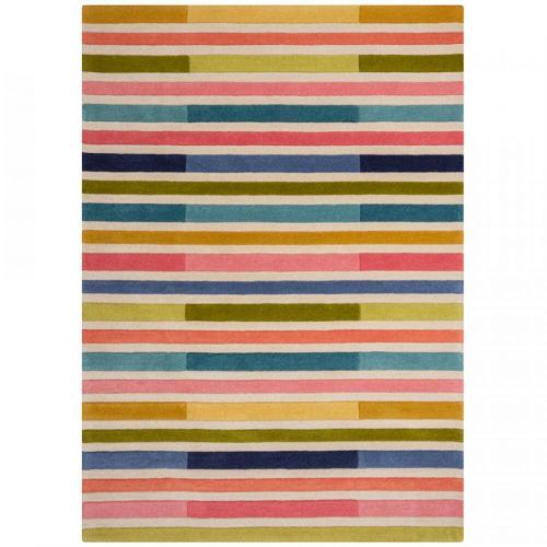 Flair Rugs koberce Ručně všívaný kusový koberec Illusion Piano Pink/Multi - 120x170 cm Vícebarevná
