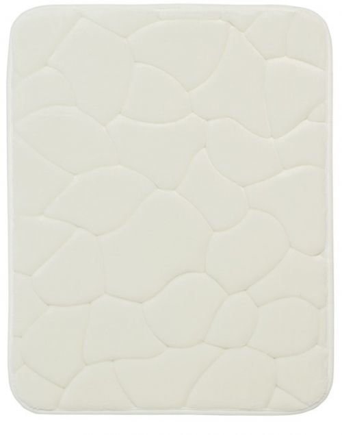 BO-MA koberce Protiskluzová koupelnová předložka 3D 0133 White - 50x80 cm Bílá