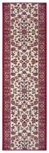 Hanse Home Collection koberce Běhoun Basic 105494 Red Creme - 80x200 cm Bílá