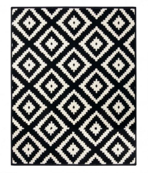 Hanse Home Collection koberce Kusový koberec Hamla 105477 Black Cream - 80x150 cm Bílá