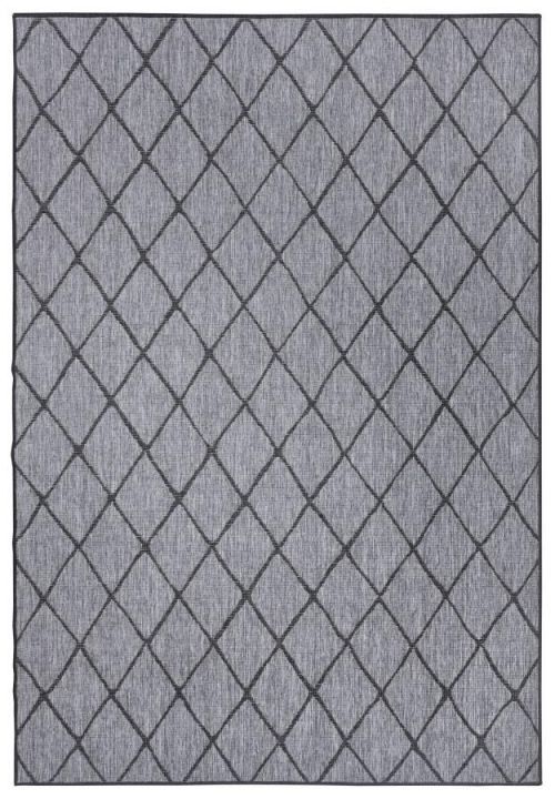 NORTHRUGS - Hanse Home koberce Kusový koberec Twin-Wendeteppiche 105456 Night Silver - 80x150 cm Šedá